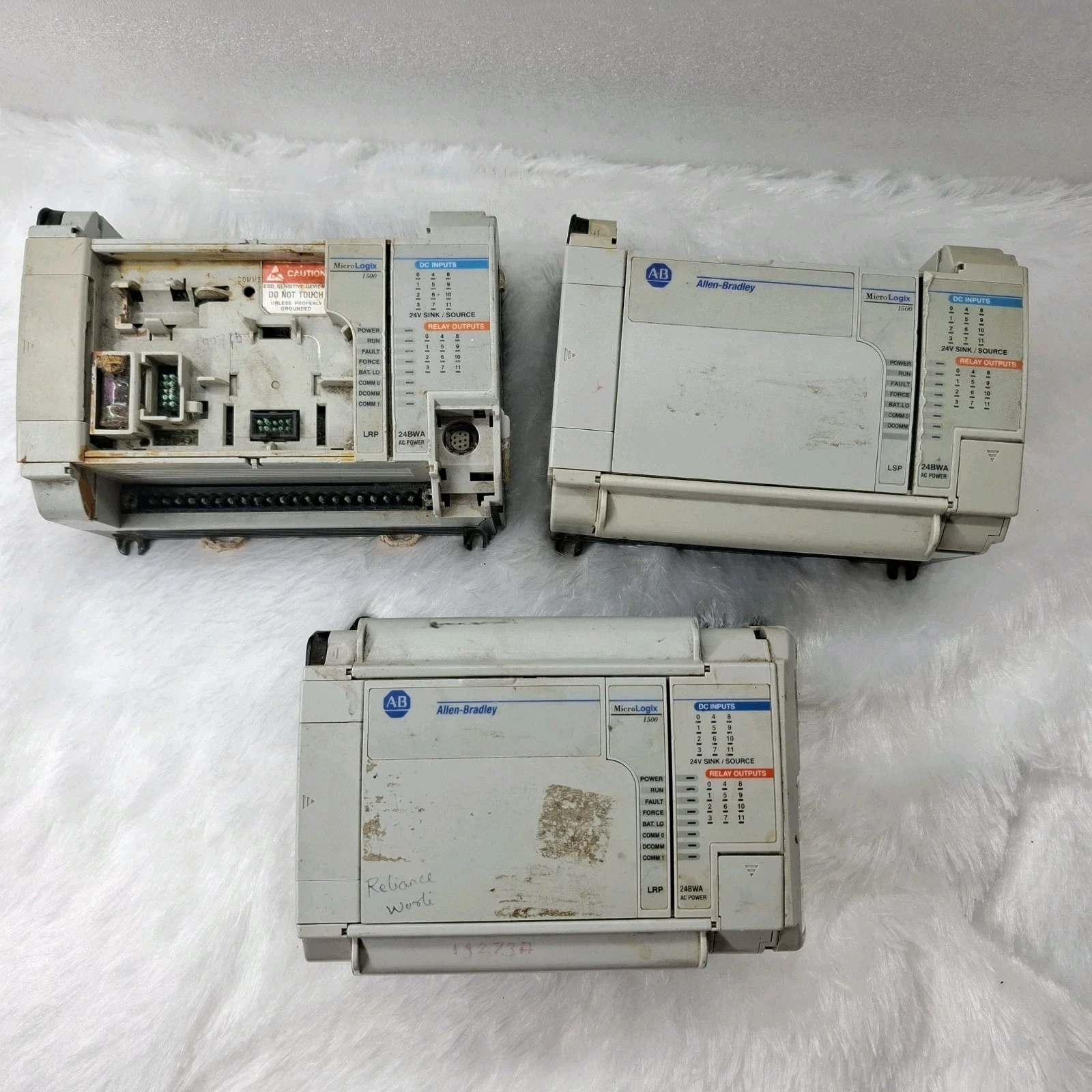 FOR PARTS LOT OF 3PCS ALLEN BRADLEY MICROLOGIX 1500 1764-24BWA